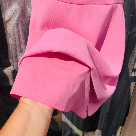 BCBGeneration Cocktail Dress 12 Pink Cross-Back - Picture 9 of 9